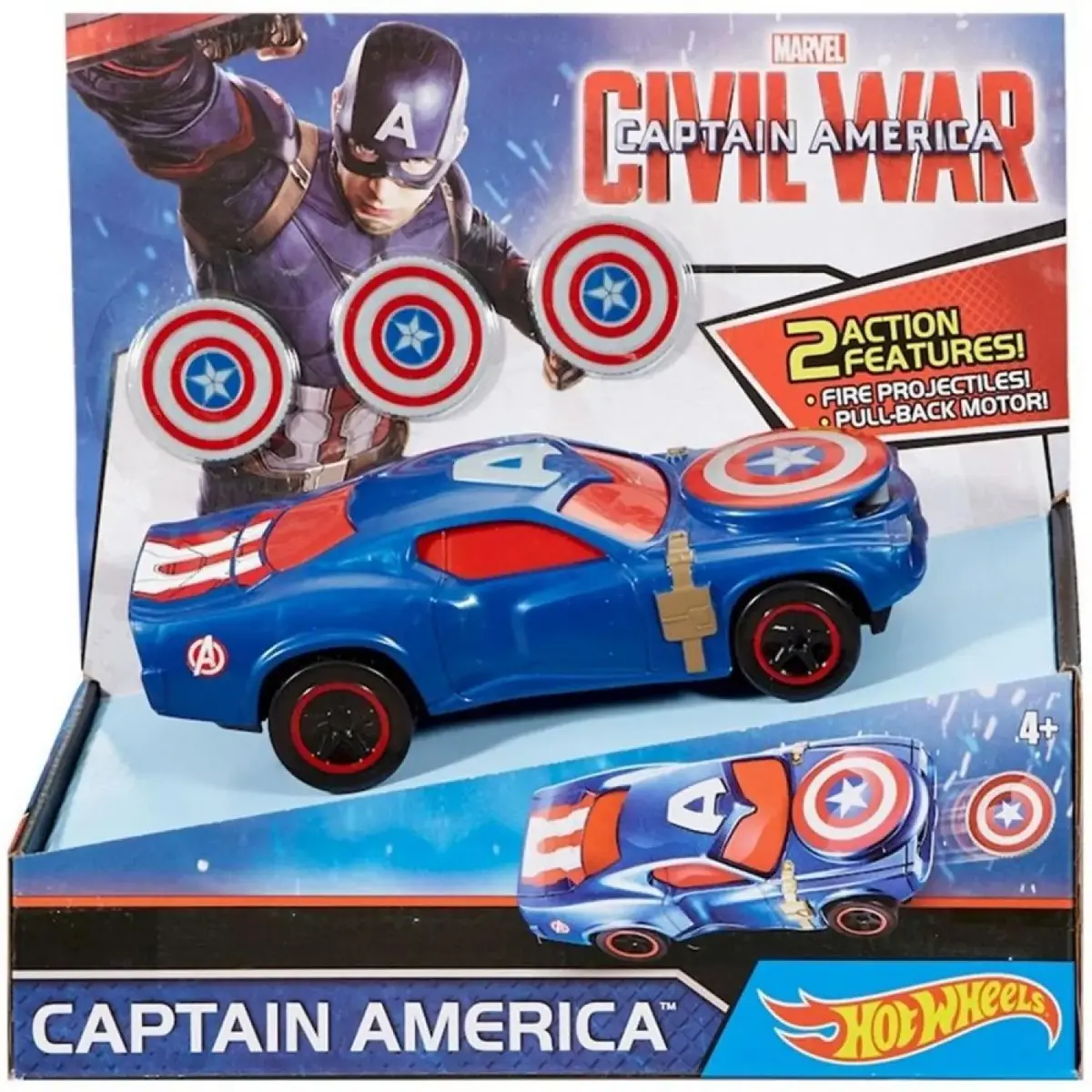 Hot Wheels Marvel Kaptan Amerika Araba