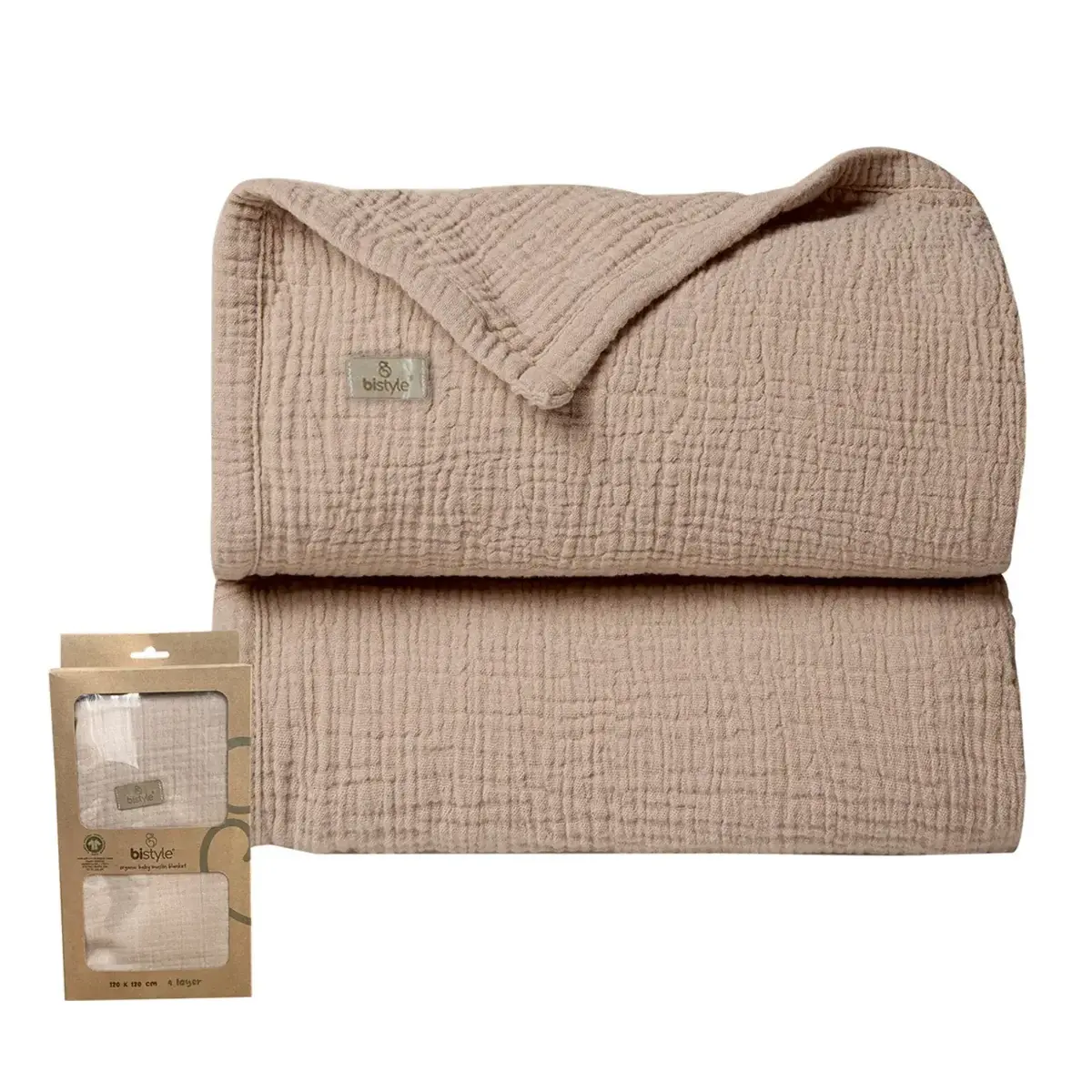 Bistyle Müslin Örtü Bej