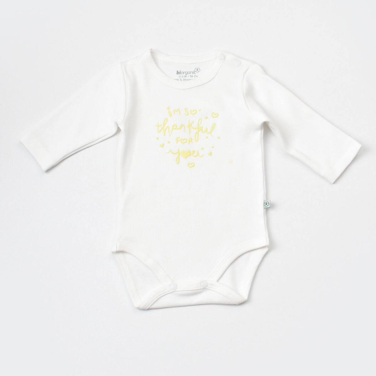 Bibaby Organik Tulum Takımı Tüllü Love You Baby Yellow Lavender