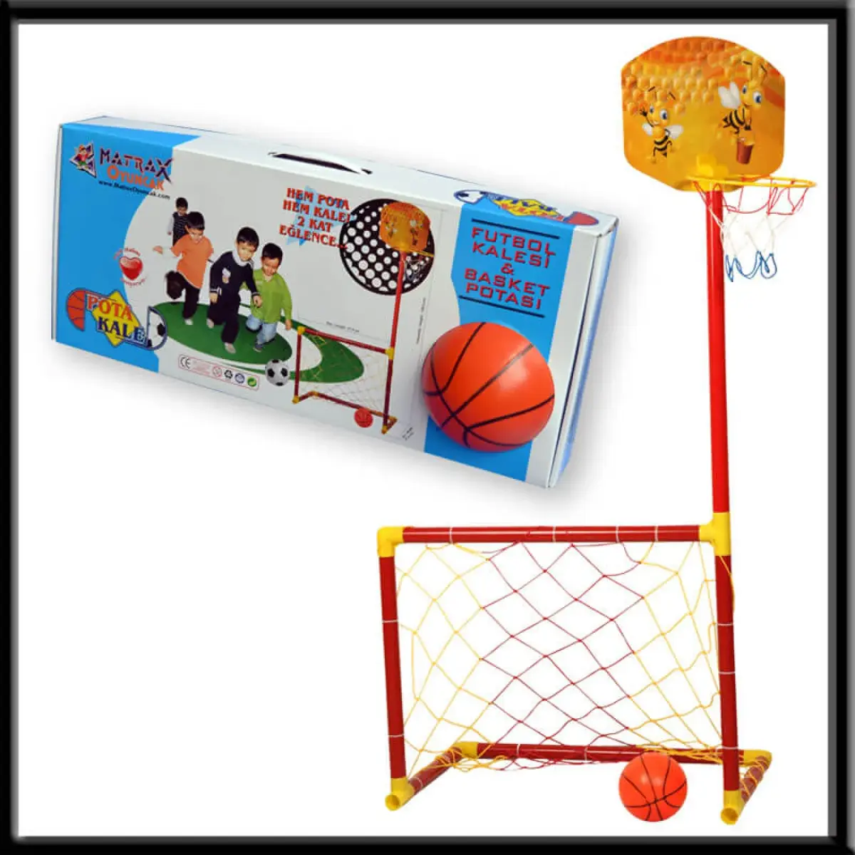 Portatif Futbol Kalesi ve Basket Potası