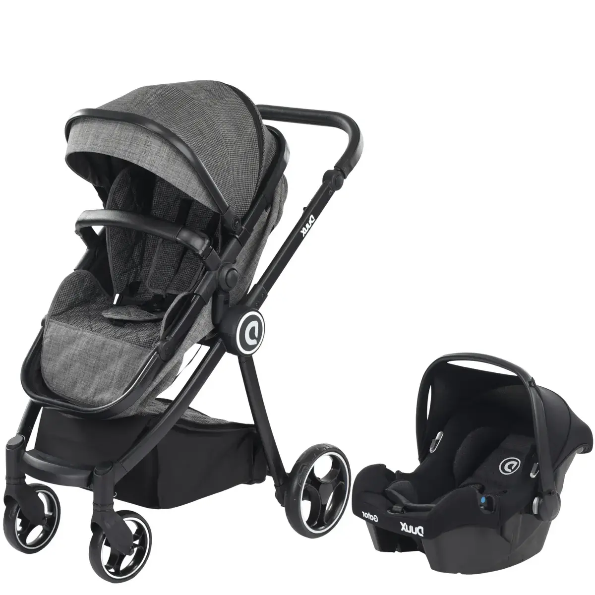 Duux Gator Travel Sistem Bebek Arabası Black