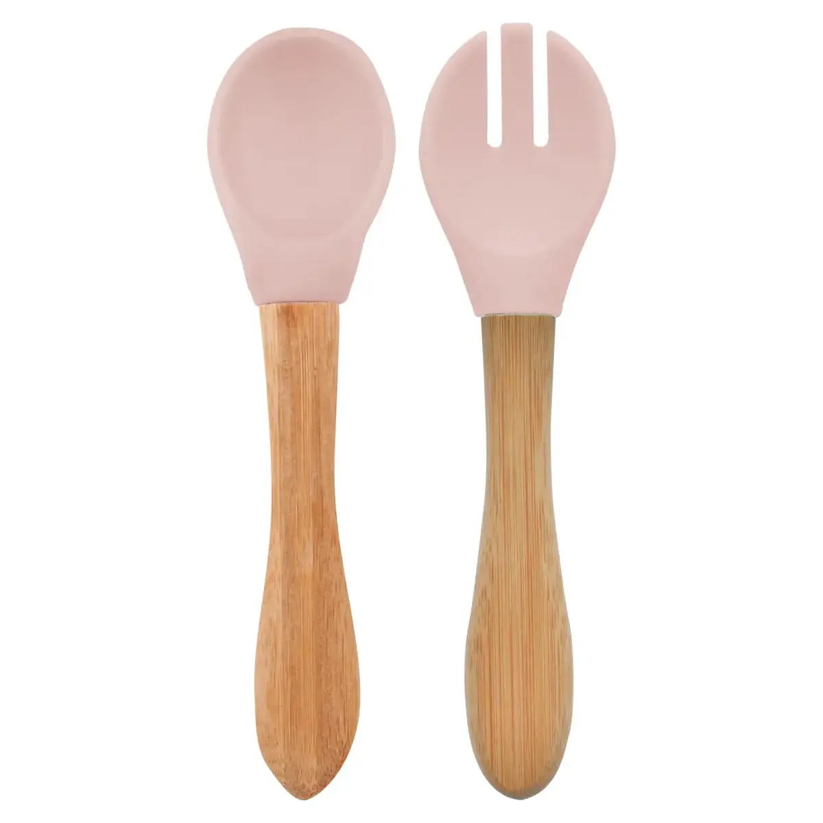 OiOi Mama Kaşığı + Çatal Pinky Pink 