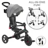 Globber Explorer 4in1 Katlanabilir Bisiklet - Siyah/Gri