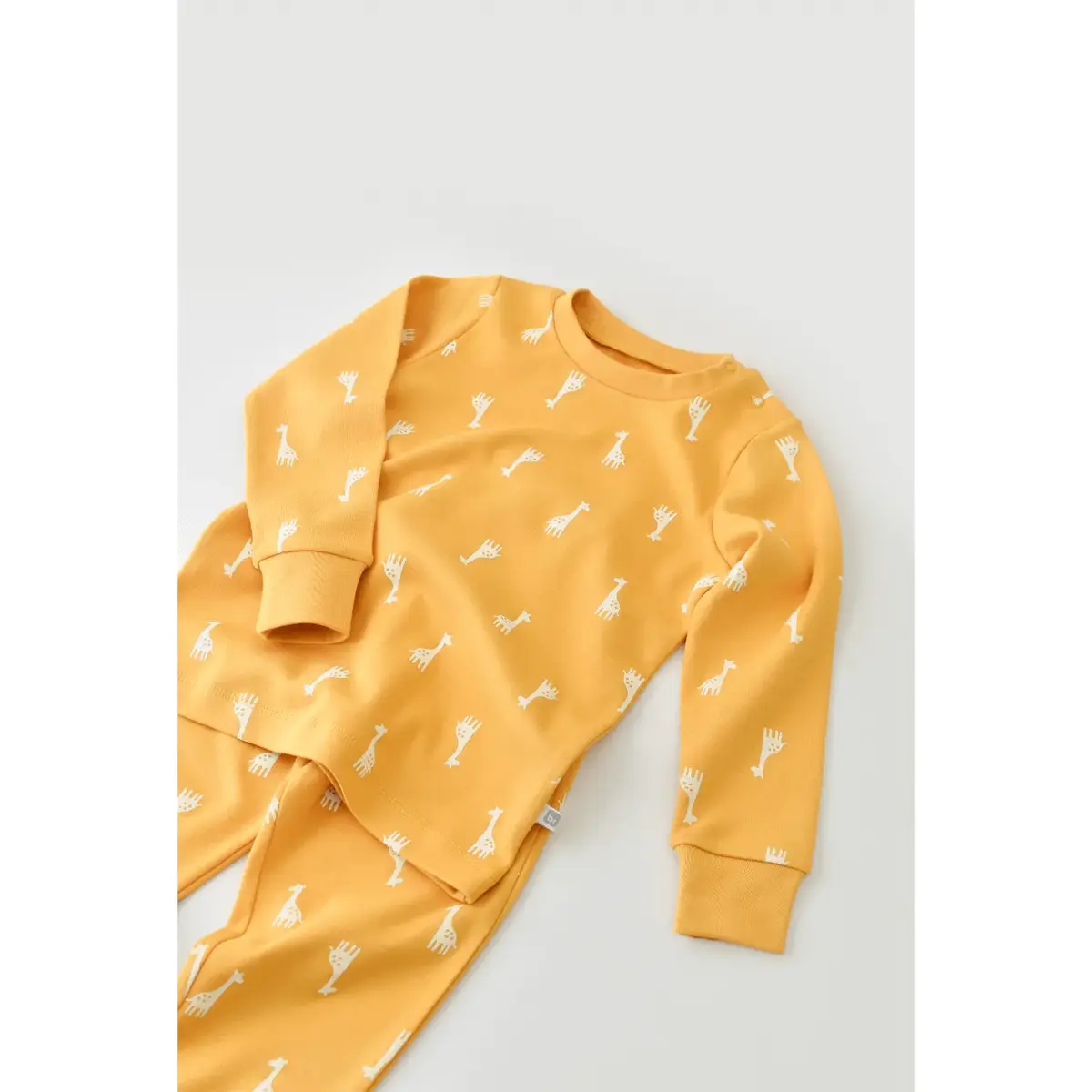 Bibaby Pijama Takımı Happy Graffe Hardal