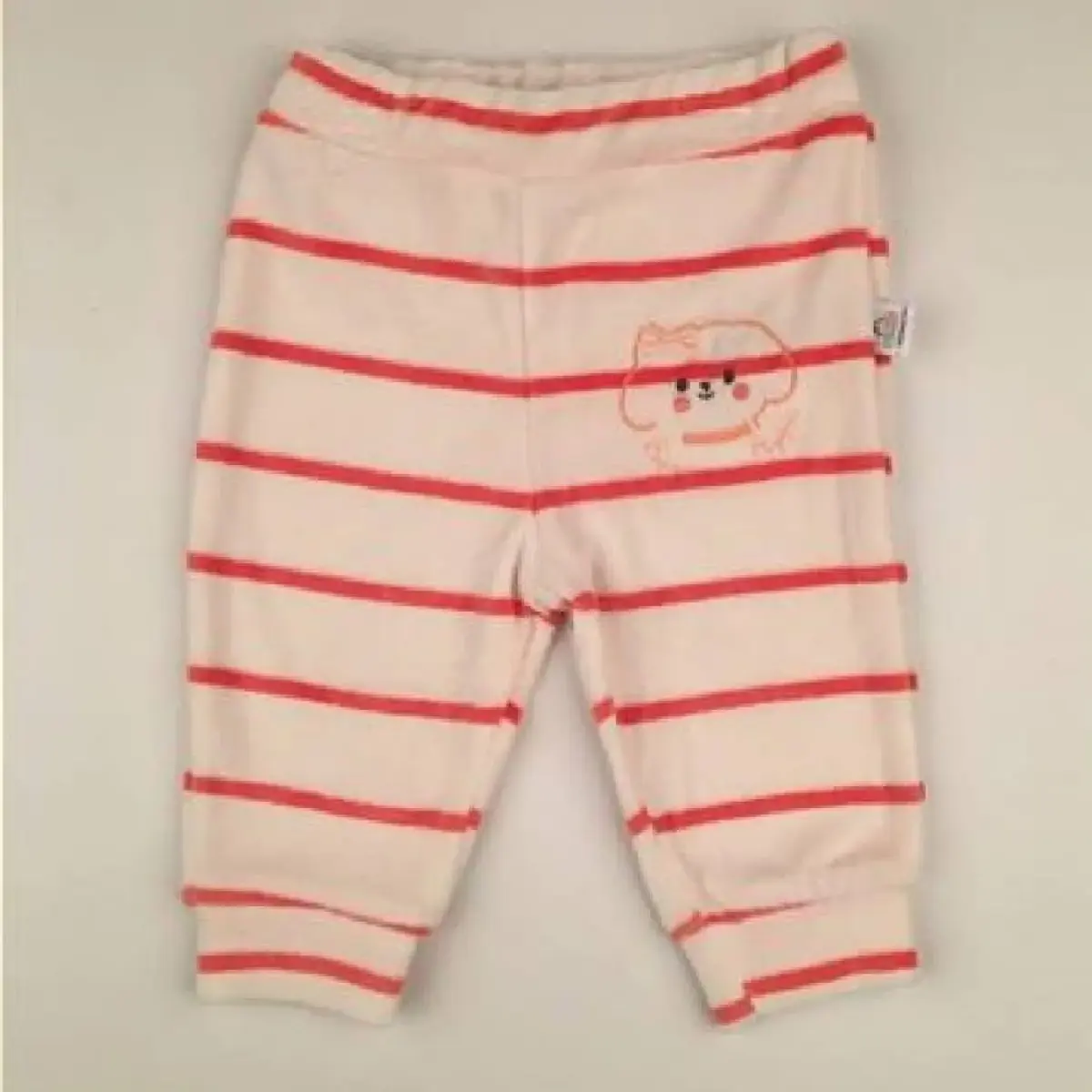 Bibaby Tek Alt Kadife Bimini Kedili Mercan Çizgili Bibaby Tek Alt Kadife Bimini Kedili Mercan Çizgili