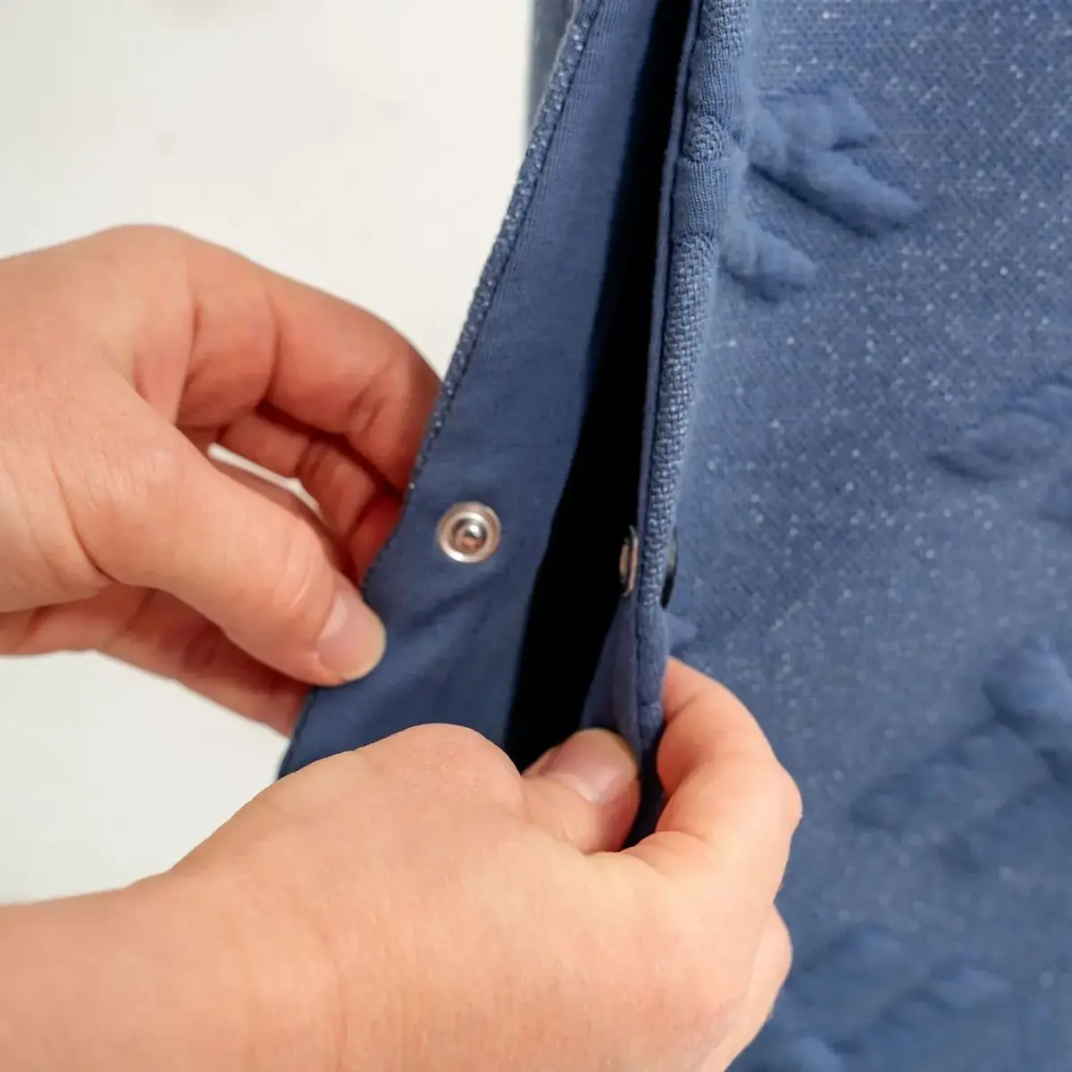 Moi Noi Uyku Tulumu Çıtçıtlı Mavi Alacalı