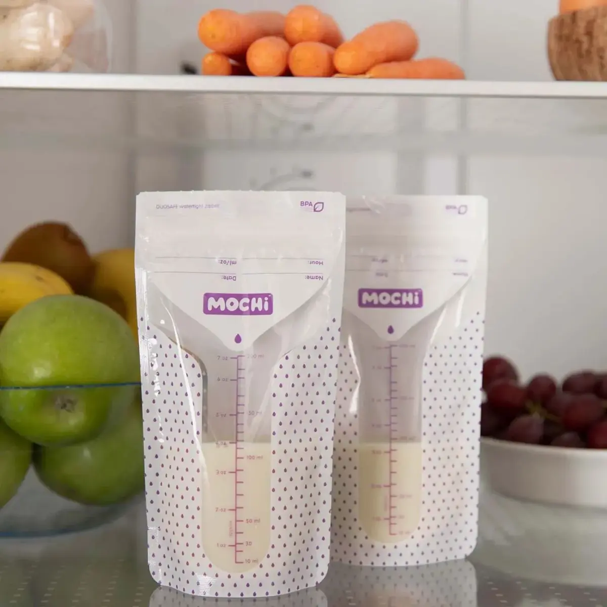 Mochi Anne Sütü Saklama Poşeti 200 ml 50li