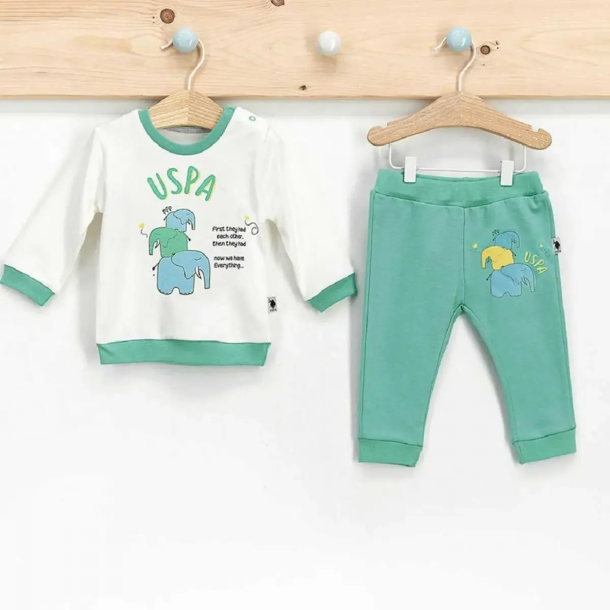 U.S. Polo 2li Takım Uzun Kol Yeşil U.S. Polo 2li Takım Uzun Kol Yeşil