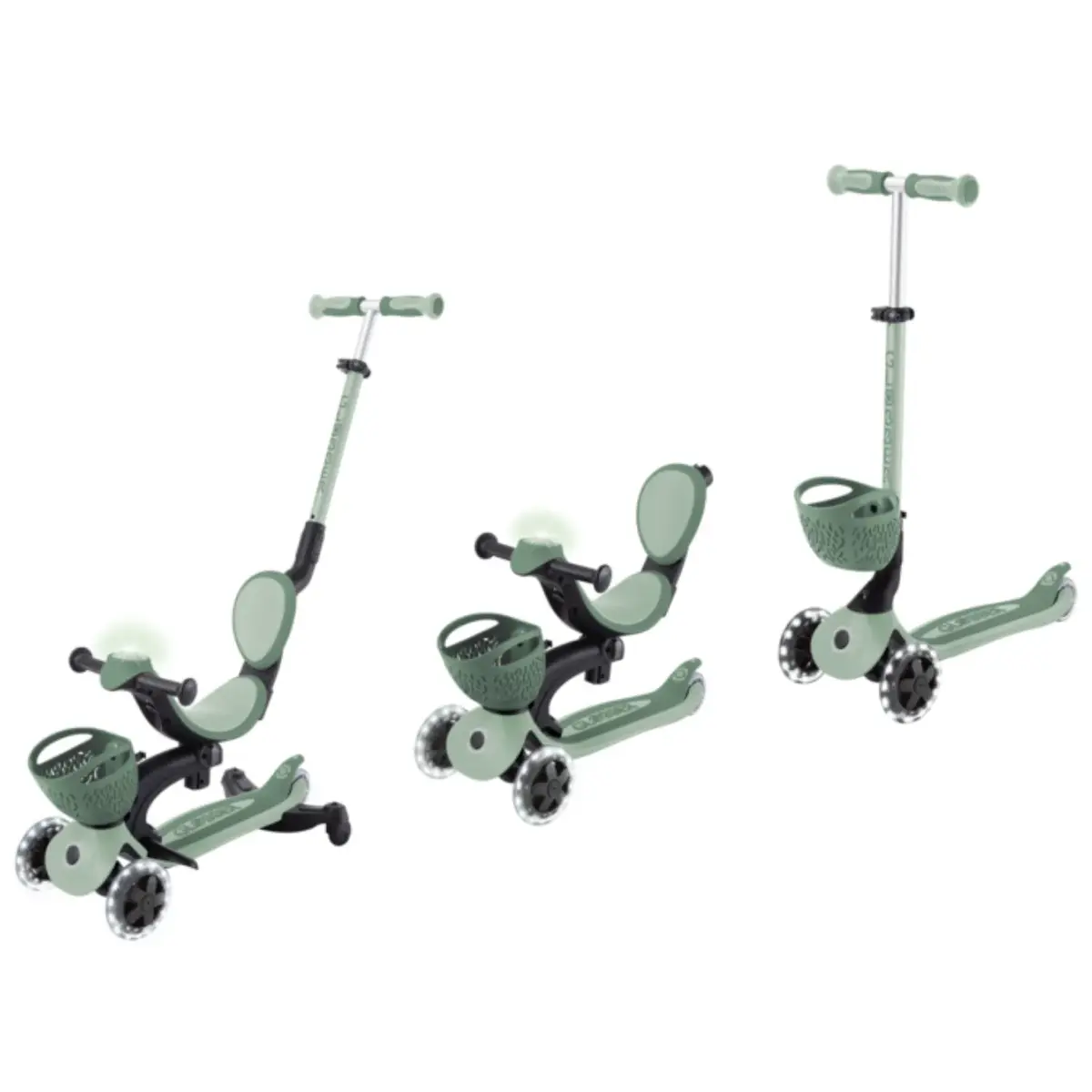 Globber Go Up Baby 360 Işıklı Scooter - Koyu Mint