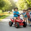 Akülü Atv Müzikli ve Led Işıklı 6V Safari Kırmızı