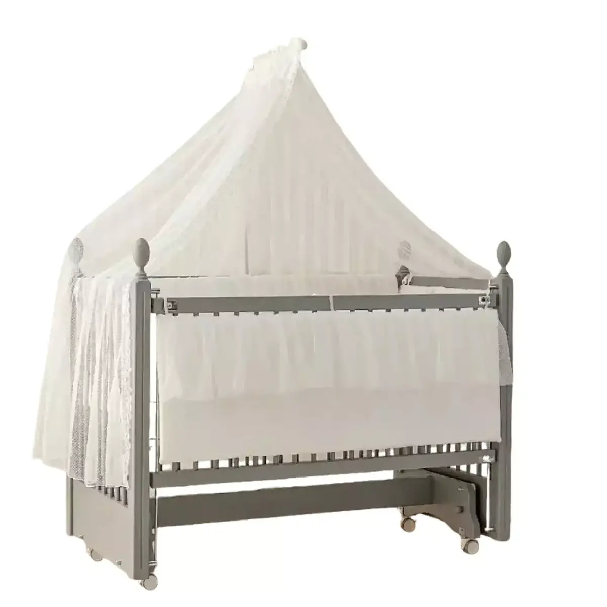 Meltem Kids Kral Beşik 60x120 cm Gri -  Gri