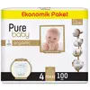 Pure Baby Organik Bebek Bezi 4 Beden Maxi 100lü