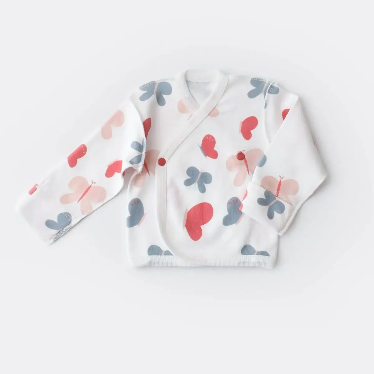 Bibaby Organik Zıbın Takımı Wild Flowers Prematüre Coral