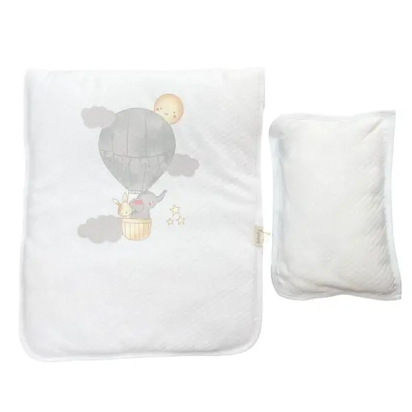 Bibaby Alt Açma Kapitone Hello Elephant Beyaz