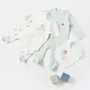 Bibaby Organik Tulum Takımı Tüllü Pretty Ears Bunny Mint - Ekru