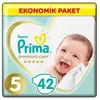 Prima Premium Care Bebek Bezi 5 Beden Juniour 18+ Kg 42Li Ekonomik Bm Care Sensitive Islak Mendilli 