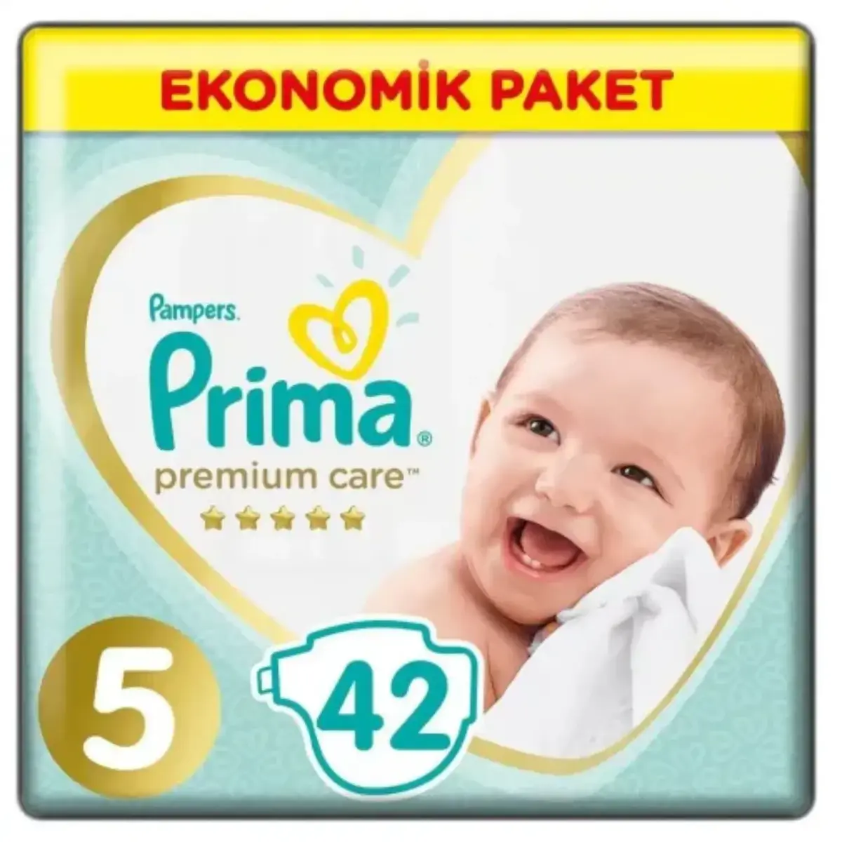 Prima Premium Care Bebek Bezi 5 Beden Juniour 18+ Kg 42Li Ekonomik Bm Care Sensitive Islak Mendilli 