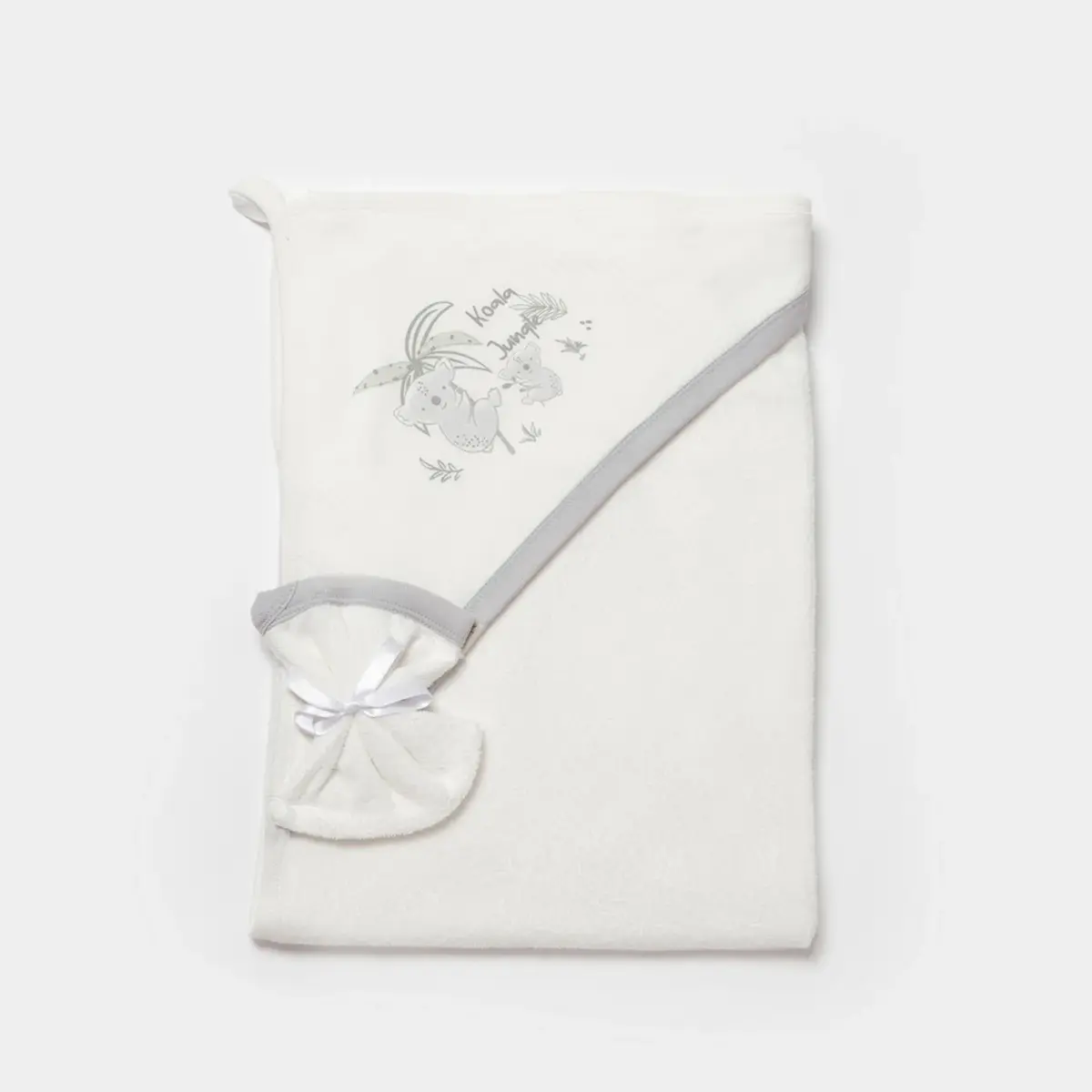 Bibaby Organik Panço Havlu Koala Jungle Gri