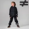 Moi Noi 2li Takım Kapüşonlu Siyah