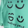 Bebolly Sweatshirt Makes Me Smile Baskılı  Mint
