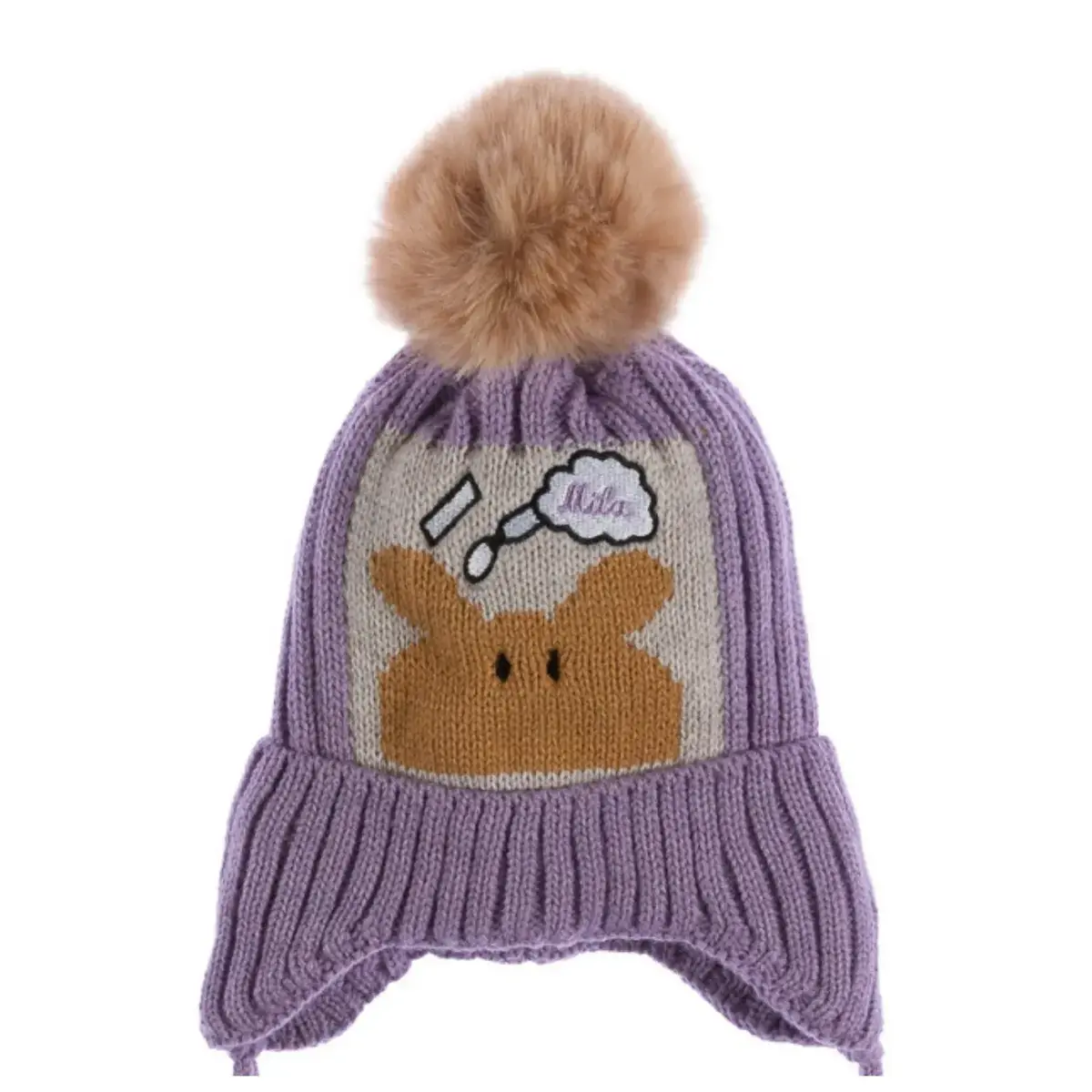 Kitti Bere Kulaklı 1-4 Yaş Menekşe Asortili