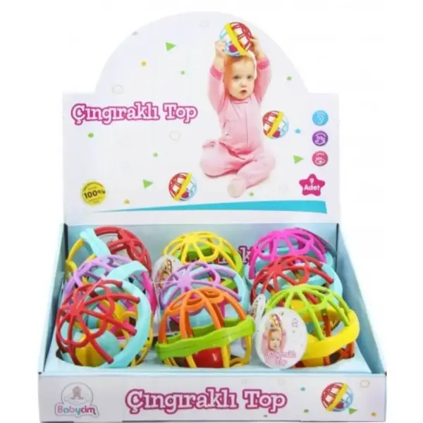 Babycim Soft Plastik Çıngıraklı Top