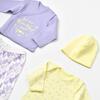 Bibaby Organik Zıbın Takımı Love You Yellow Lavender Prematüre