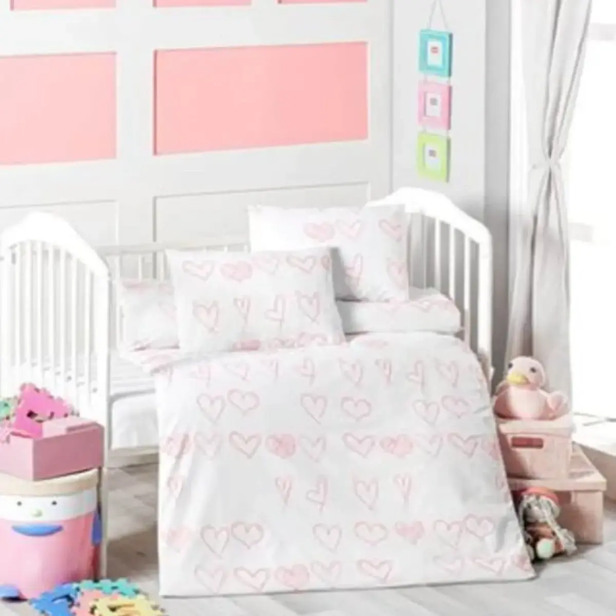 Kidboo Bebek Nevresim Takımı Hearts Baby