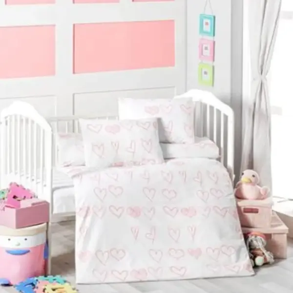 Kidboo Bebek Nevresim Takımı Hearts Baby