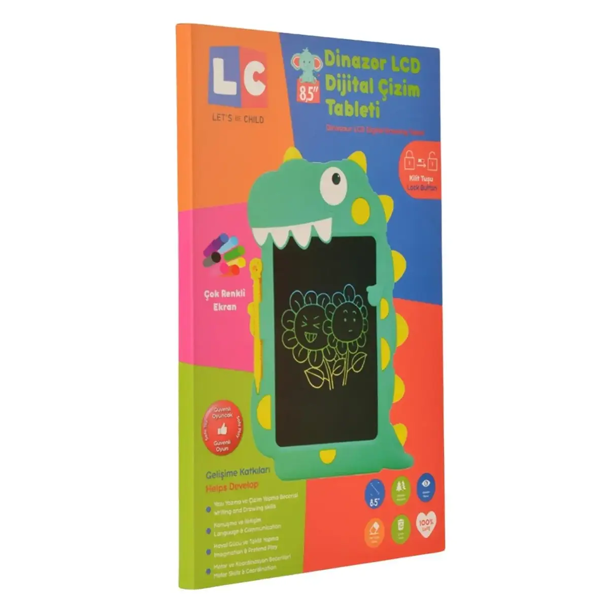 LC Dinazor Çizim Tableti 8,5''