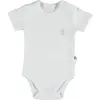 Bibaby Organik Body Kısa Kol Basic Nature Beyaz