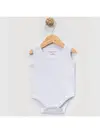 Angelto'uch Pamuklu Body Askılı Penye Beyaz 5'li Set Unisex