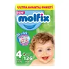 Molfix Bebek Bezi 4 Beden Maxi 7-14 Kg 136lı Ultra Avantaj Paketi  