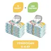 Uni Baby Yenidoğan Islak Pamuk Mendil 12x40lı Avantaj Paket 0-6 Ay