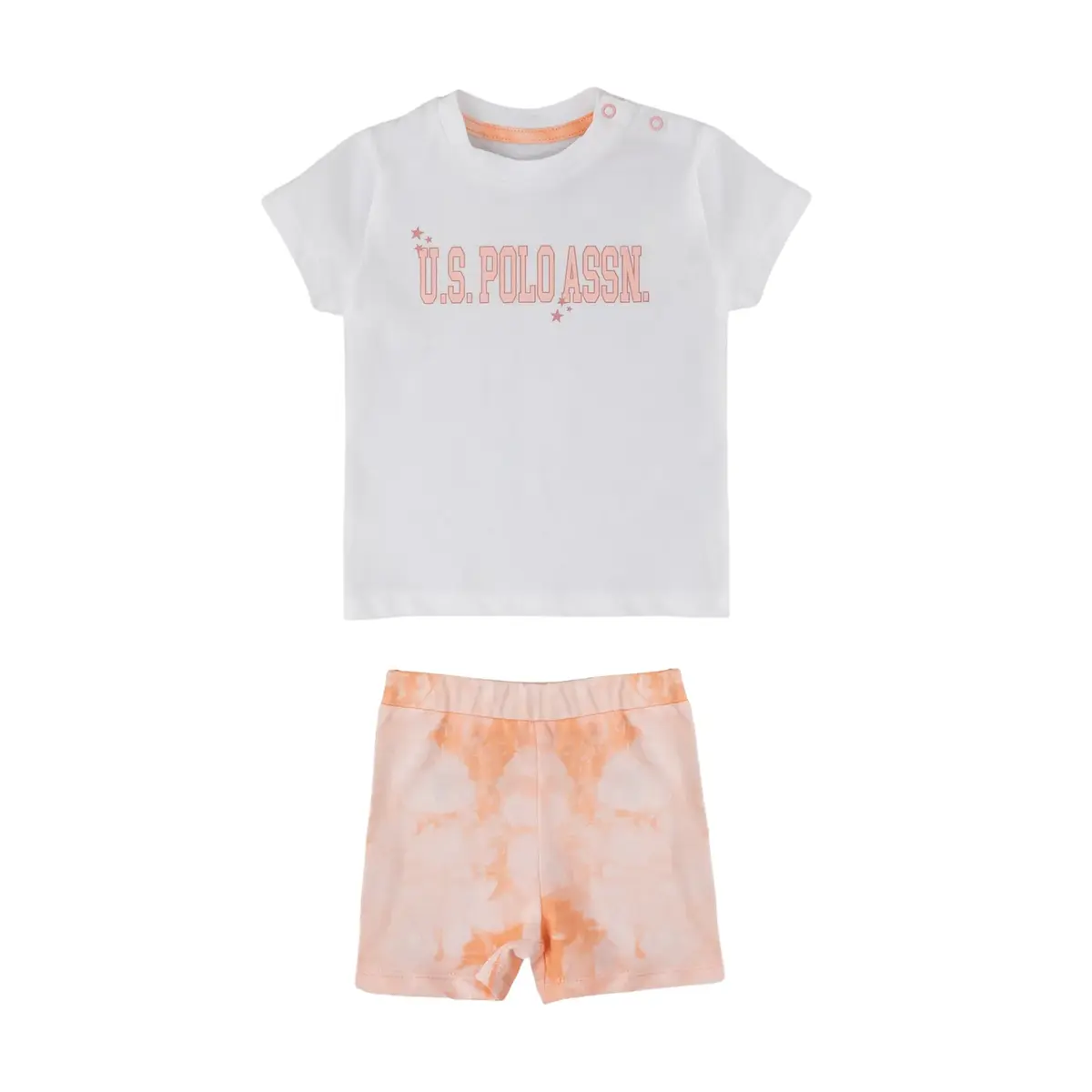 U.S. Polo 2li Takım T-Shirt Krem - Somon