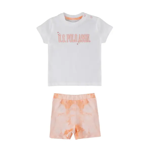 U.S. Polo 2li Takım T-Shirt Krem - Somon