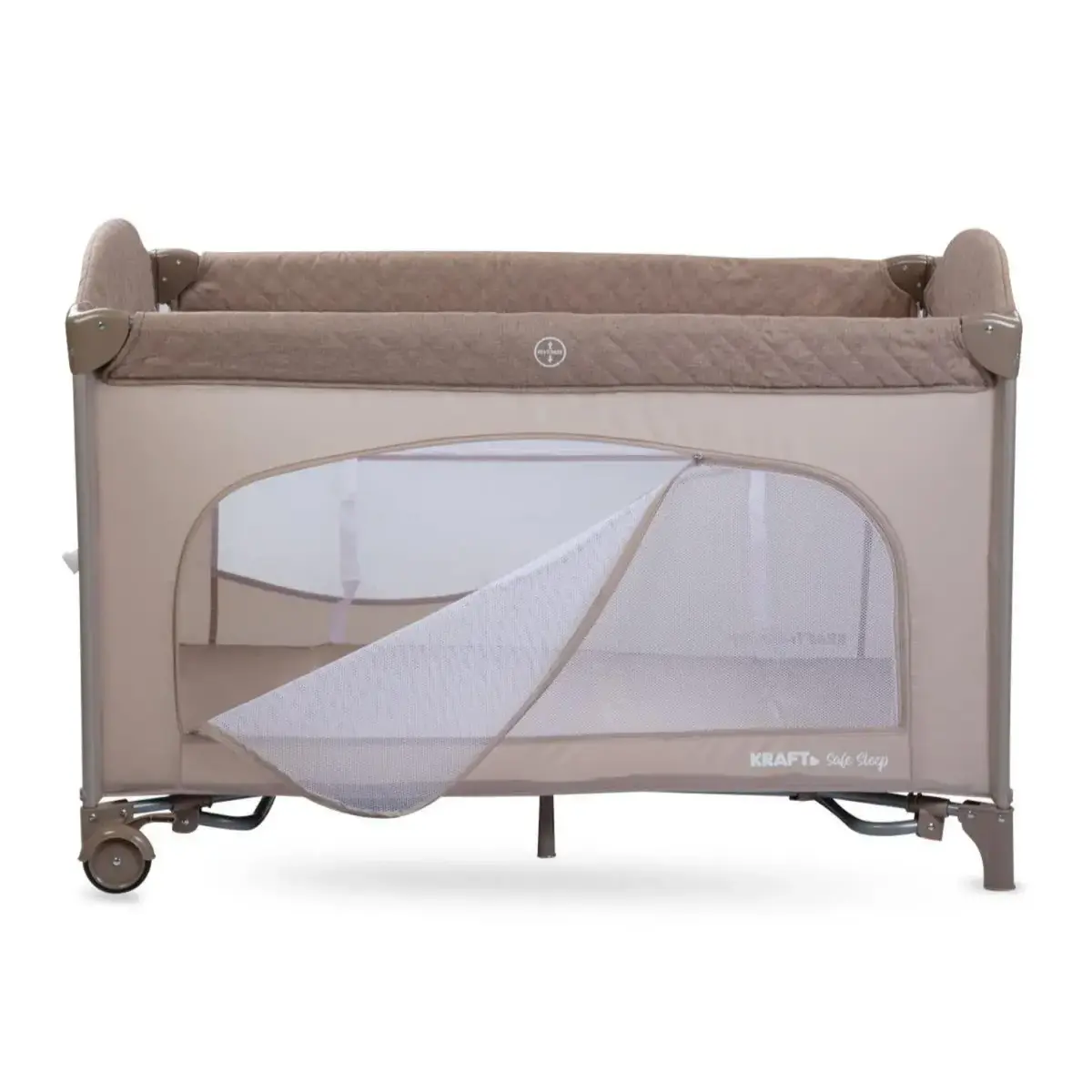 Kraft Safe Sleep Anne Yanı Oyun Parkı 70x120 cm Grey