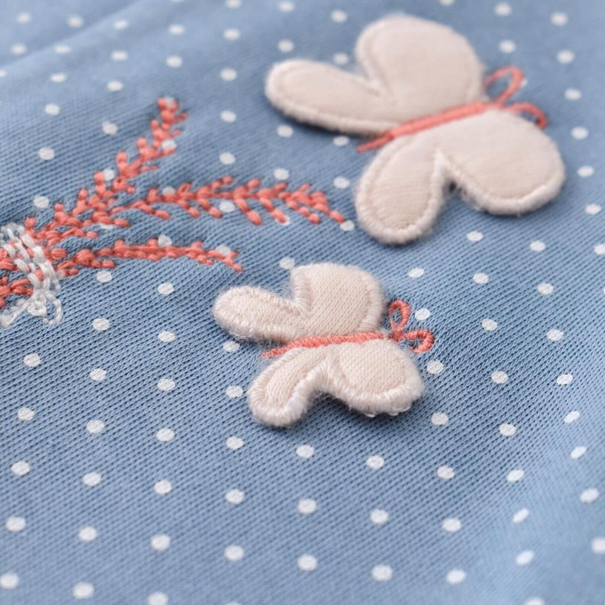 Bibaby Organik Tulum Wild Flowers Spring Blue