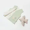 Bibaby Organik Yelek Tiny Birds Ekru - Yeşil