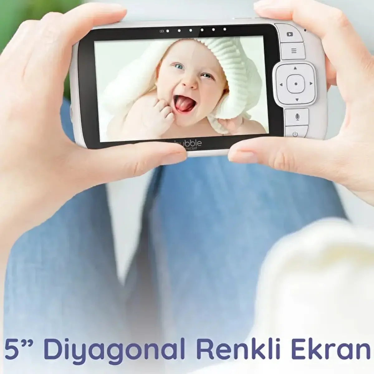 Hubble Nursery P View Premium 5’’ Dijital Ekranlı Bebek Kamerası