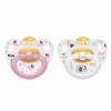 Nuk Happy Kids Kauçuk Emzik 2li 6+ Ay Kız