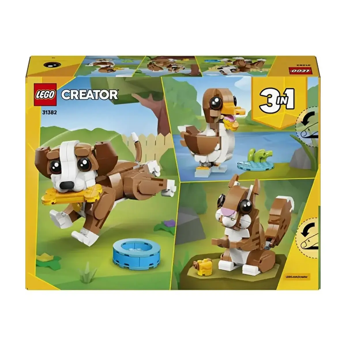 LEGO Creator 3’ü 1 Arada Sevimli Hayvanlar: Oyunbaz Yavru Köpek 31382
