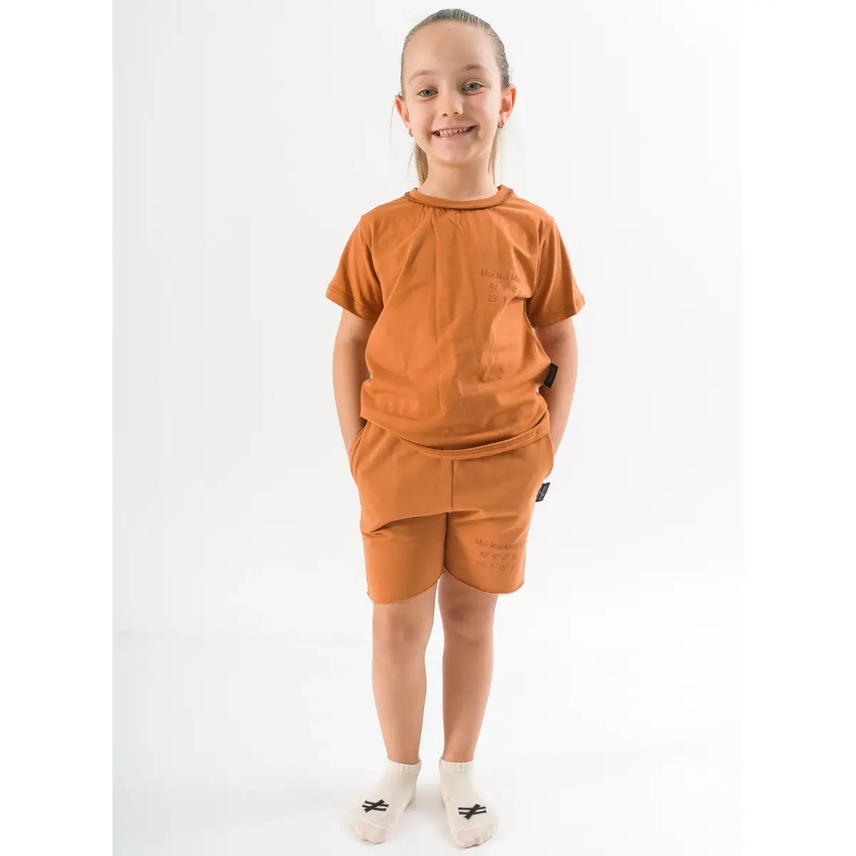 Moi Noi 2li Takım Şortlu Basic Tarçın
