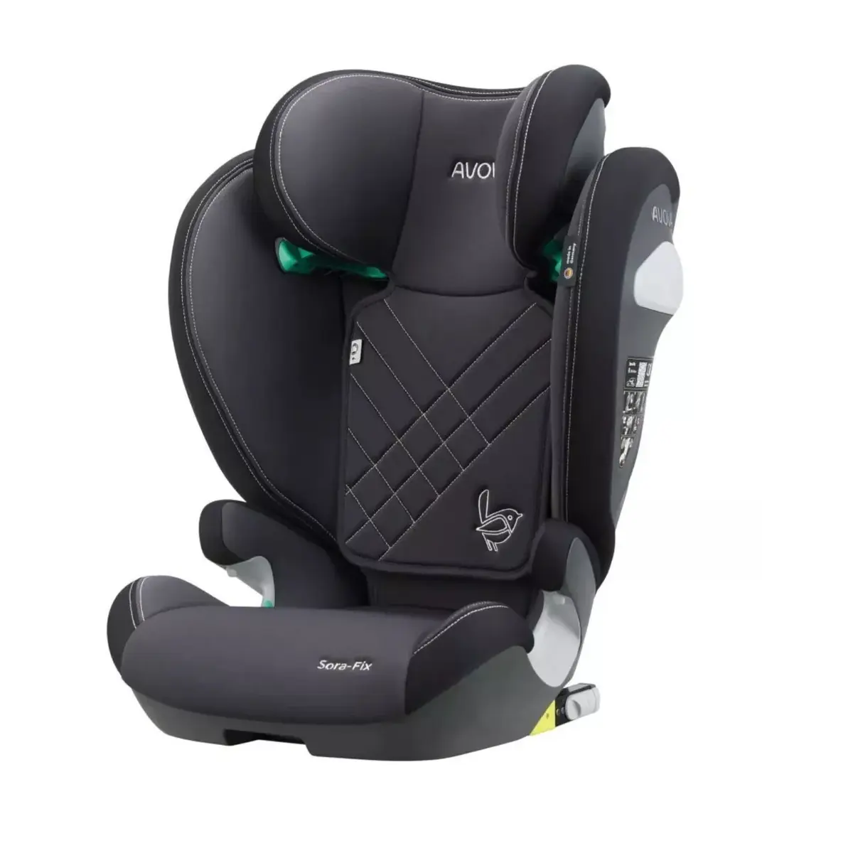 Avova Sora-Fix Oto Koltuğu 15-36 Kg Grey Black