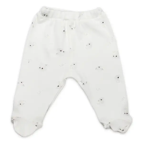 Bistyle Pantolon Patikli Little Koala Gri - Sarı - Ekru