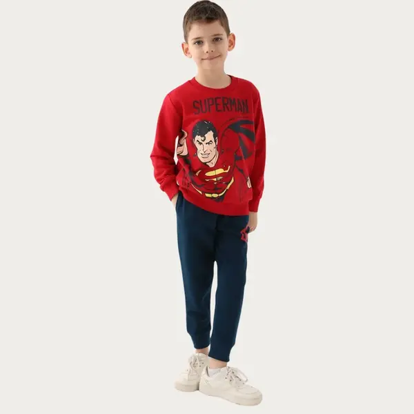 Superman Eşofman Takımı Kırmızı