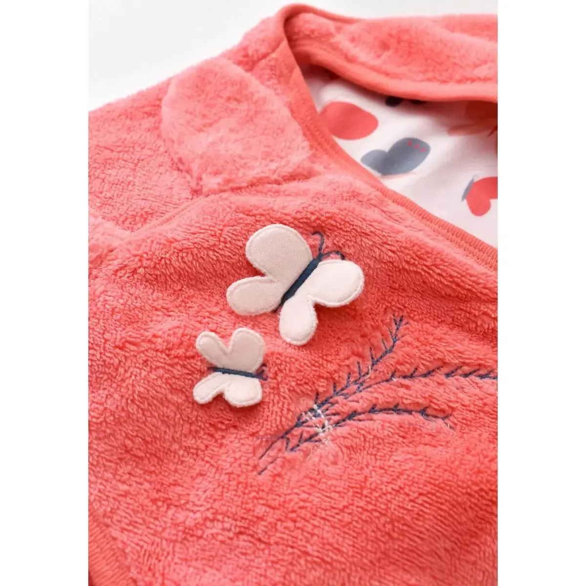 Bibaby Organik Bel Destekli Kundak Wild Flowers Coral