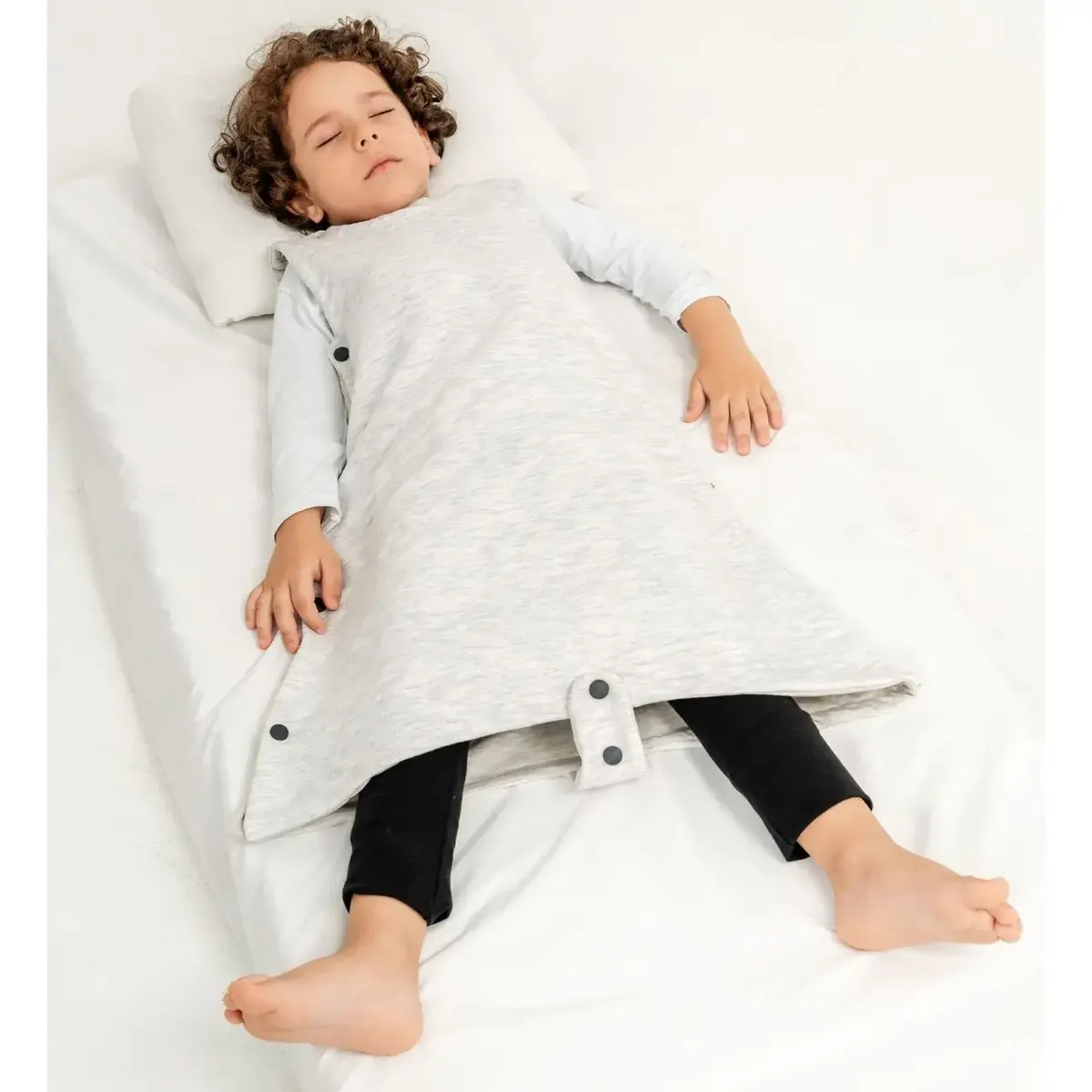 Moi Noi Uyku Tulumu Çıtçıtlı Gri Alacalı