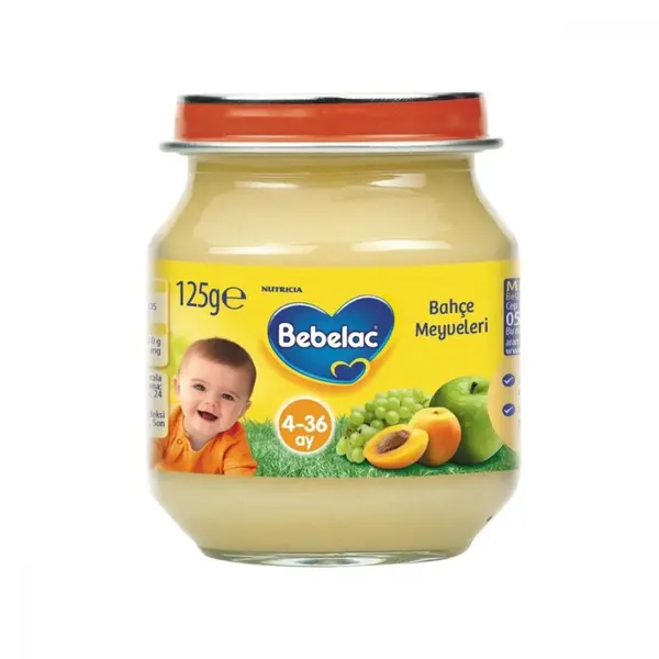 Bebelac Kavanoz Mamaları Bahçe Meyveleri 125 gr
