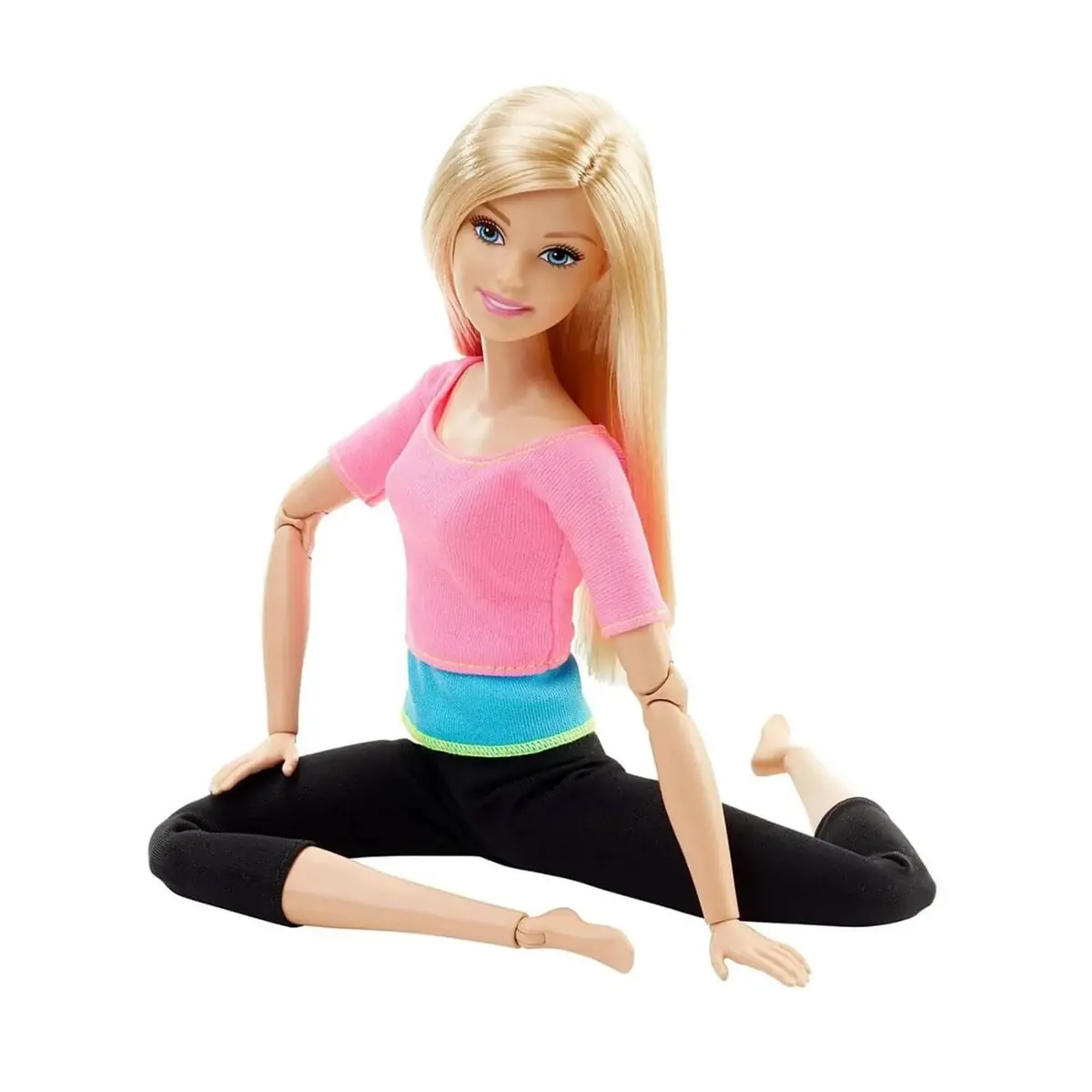 Barbie Sonsuz Hareket Bebeği Sarışın Siyah Taytlı